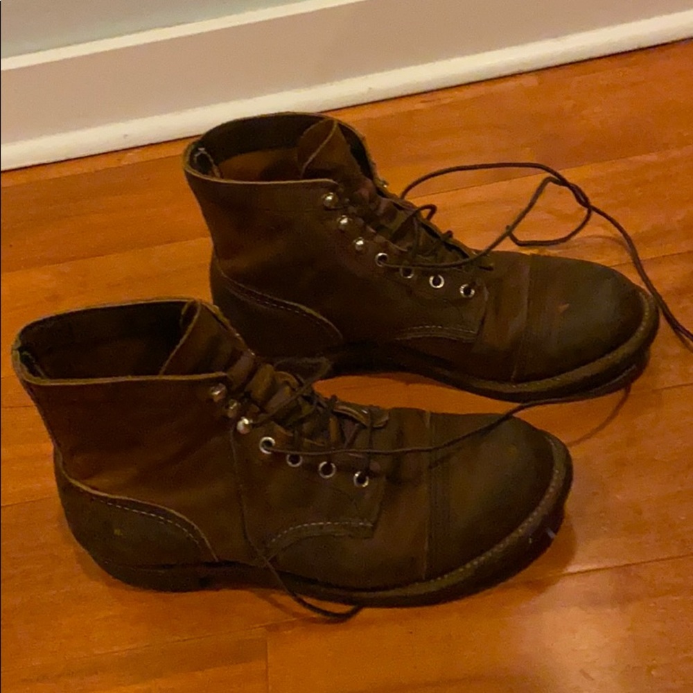 Red wing leather boots